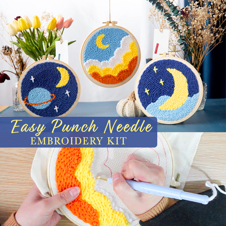 Easy Punch Needle Embroidery Kit